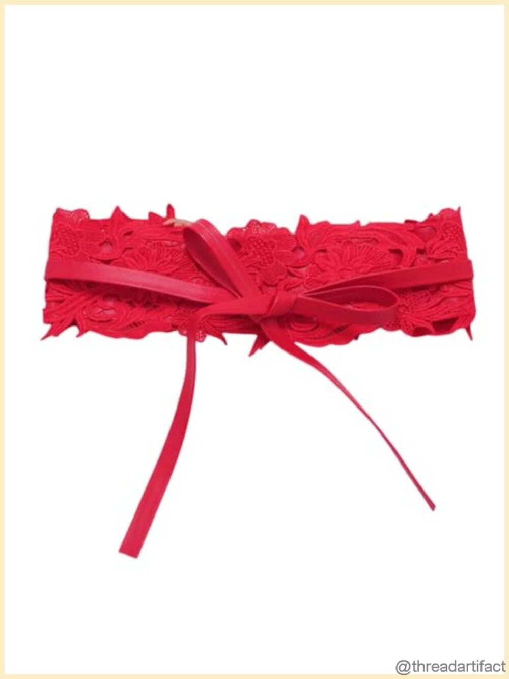 Lace Wide Waist Belt Wrap Around Obi Corset Bowknot Retro Dress Belt